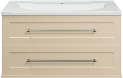 Misty Мебель для ванной Марта 100 подвесная бежевая – фотография-2